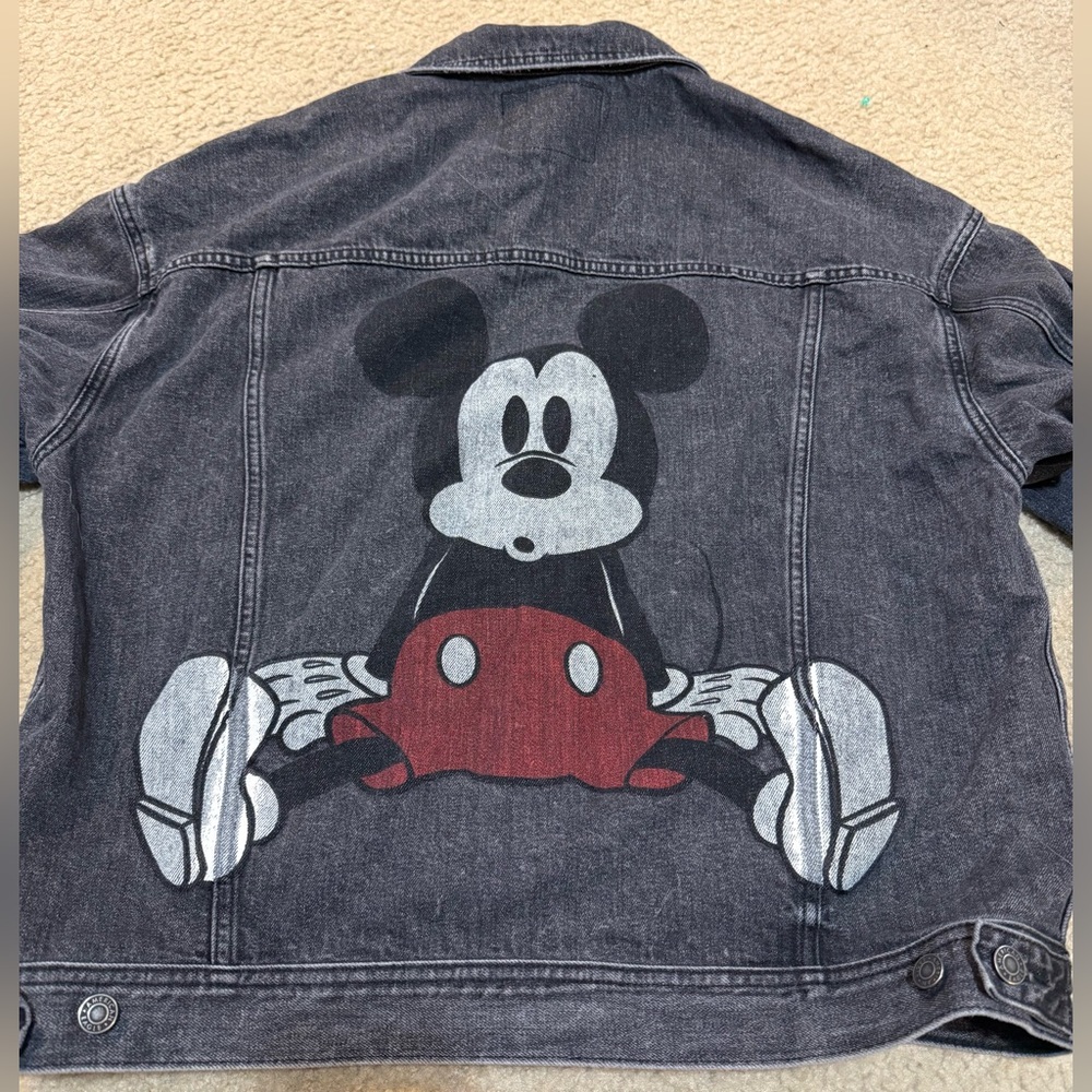 Mickey Mouse Disney x AE Women’s Boyfriend Denim Jacket XL American Eagle